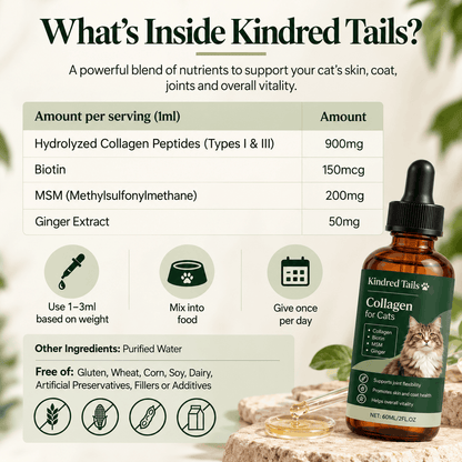 Kindred Tails Liquid Premium Liquid Collagen For Cats