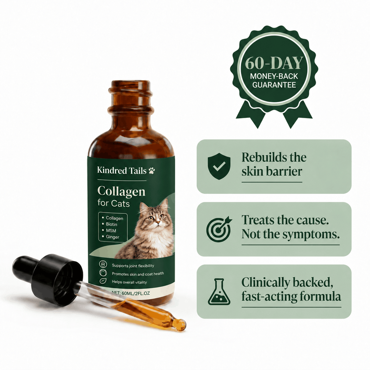 Kindred Tails Liquid Premium Liquid Collagen For Cats